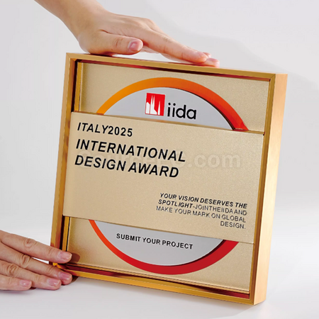 Customization Environmental Protection Bamboo Fiber Metal Medal Corporate Gifts