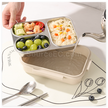 Customization 304 Stainless Steel Compartmentalized Lunch Box Corporate Gifts