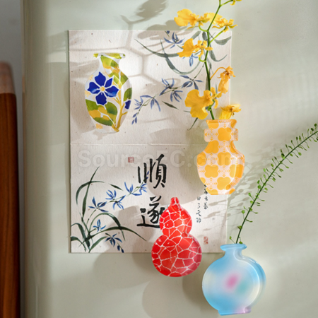 Customization Vase refrigerator magnet Corporate Gifts