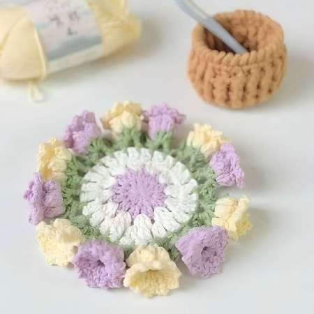 Customization Woven flower cup mat Corporate Gifts