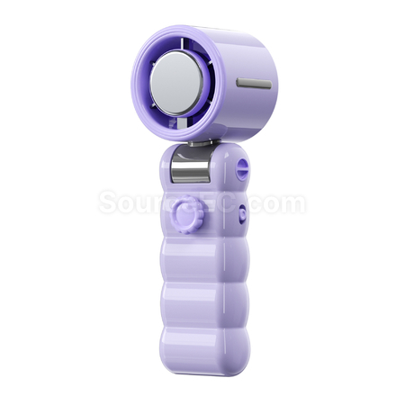 Ice pack handheld portable cooling fan
