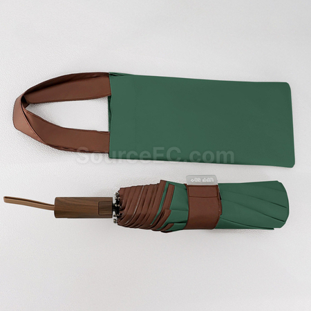 Customization Portable Color-Blocking Plastic Automatic Umbrella Corporate Gifts