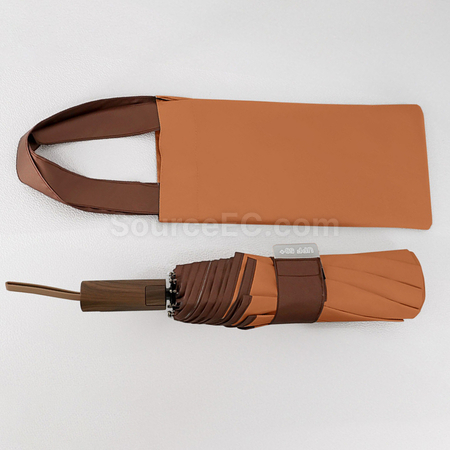 Customization Portable Color-Blocking Plastic Automatic Umbrella Corporate Gifts