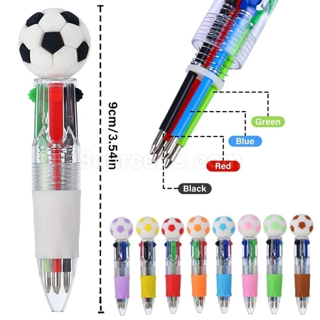 Customization Creative Spherical Four Color Pen Corporate Gifts