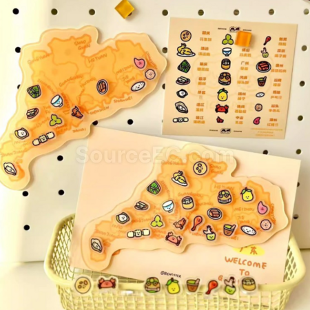 Customization Custom Acrylic Map Fridge Magnets Corporate Gifts