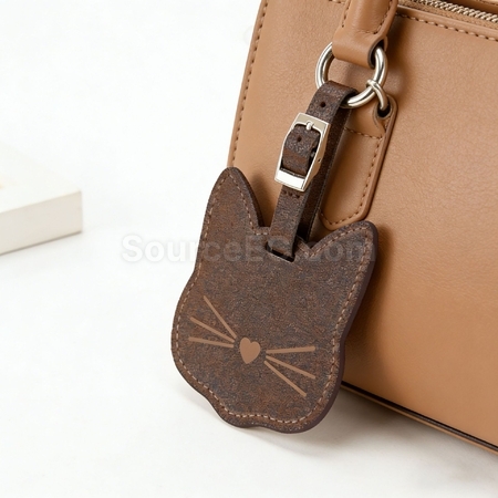 Customization Eco-friendly Cat Luggage Tag Made from Coffee Grounds Corporate Gifts