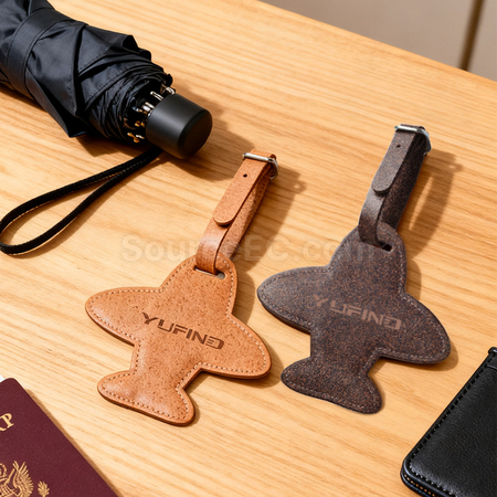 Customization Eco-friendly airplane luggage tag made from coffee grounds Corporate Gifts