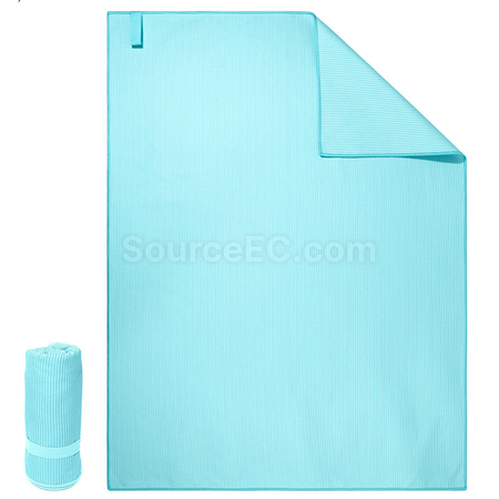Customization Lightweight And Thin Striped Quick-Drying Sports Towel Corporate Gifts