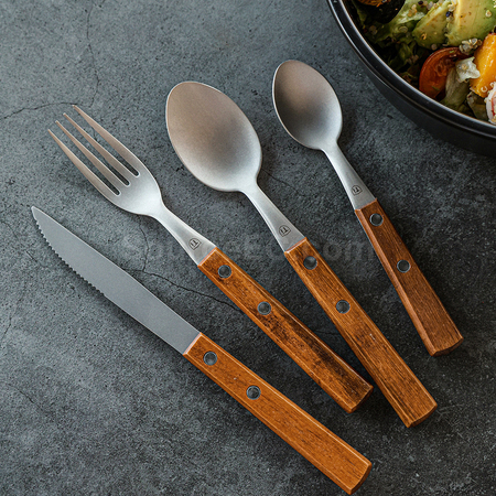 Customization Titanium Wood Tableware Set Corporate Gifts