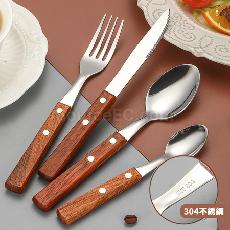Customization Titanium Wood Tableware Set Corporate Gifts