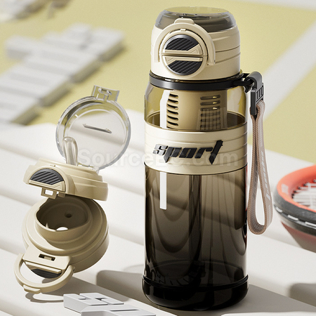 Customization Dual-suction Straw Sports Water Bottle Corporate Gifts