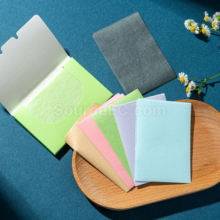 Customizable facial oil-absorbing papers