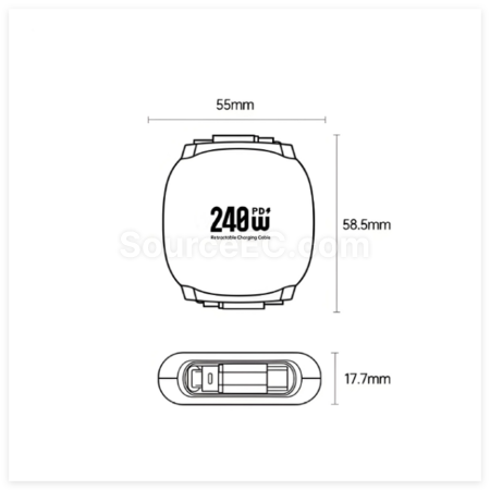 Customization 240W Retractable Fast charging Data Cable Corporate Gifts
