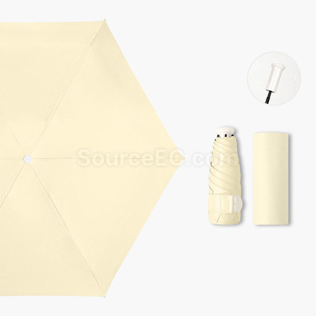 Customization Retractable Five-Fold Portable Sun Umbrella Corporate Gifts