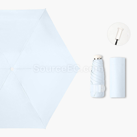Customization Retractable Five-Fold Portable Sun Umbrella Corporate Gifts