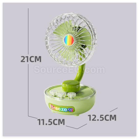 Customization Transparent Desktop Rechargeable Portable Fan Corporate Gifts