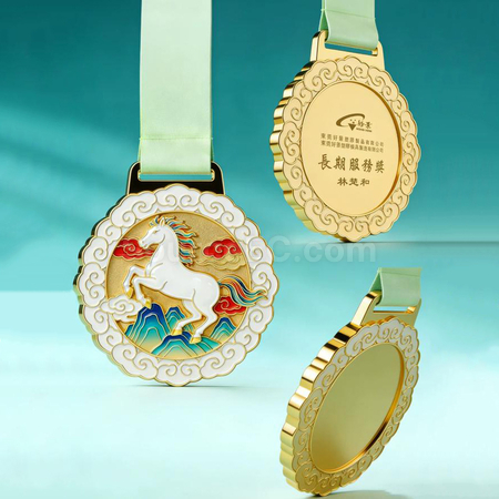 Customization Horse Metal Medals Corporate Gifts