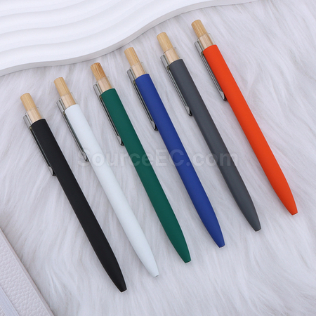 Customization Eco-friendly Bamboo-Wood Metal Ballpoint Pen Corporate Gifts