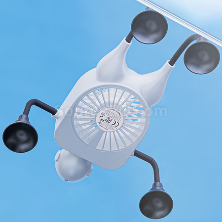 Customization Intelligent Digital Display Suction Cup Fan Corporate Gifts