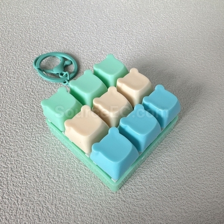 Customization Custom Bear Head Button Stress Relief Toy Corporate Gifts