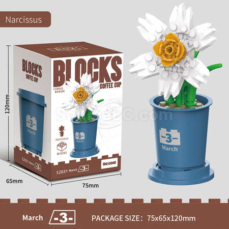 Customization Coffee Cup Plant Series Building Blocks-12 Months Corporate Gifts