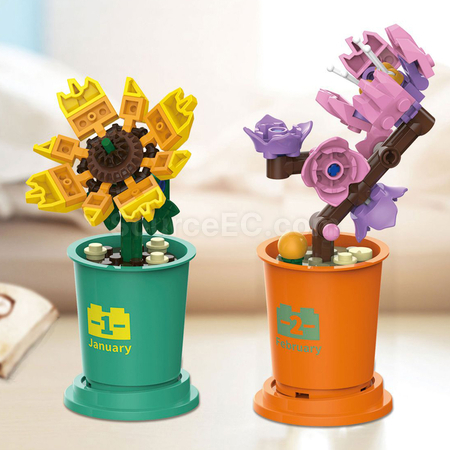Customization Coffee Cup Plant Series Building Blocks-12 Months Corporate Gifts