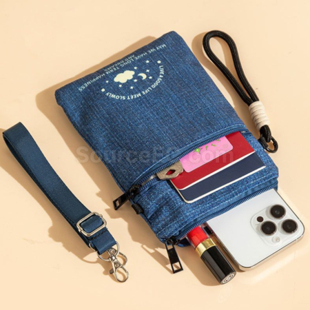 Customization Cute Denim Crossbody Bag Corporate Gifts