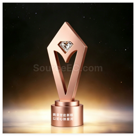 Customization Creative Diamond Metal Trophy Corporate Gifts