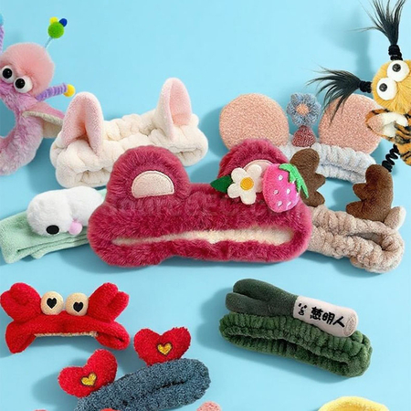 Customization Customizable plush hair bands Corporate Gifts