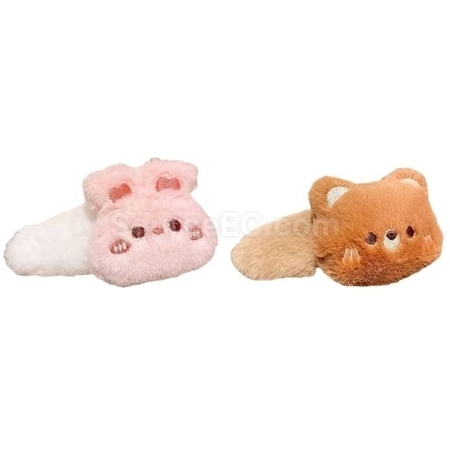 Custom plush hair clips available