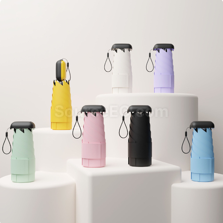 Customization Retractable Handle Mini Sun Umbrella Corporate Gifts