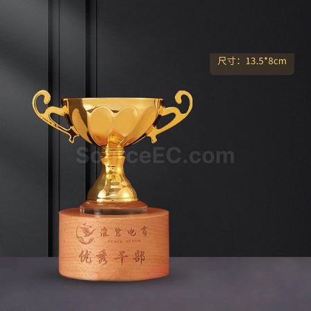 Customization Wooden Metal Trophy Corporate Gifts