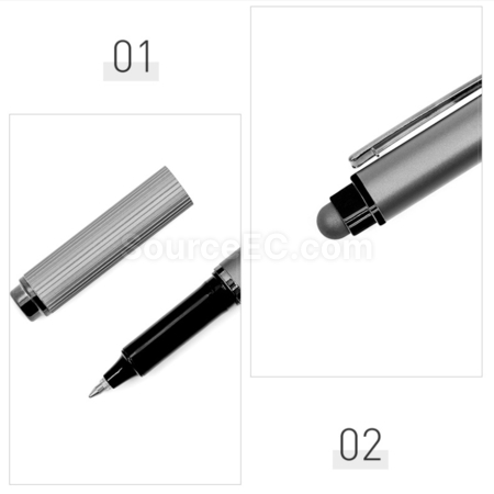 Customization Uncle Earth Ocean Recycling Aluminum Alloy Two-in-One Metal Pen Corporate Gifts