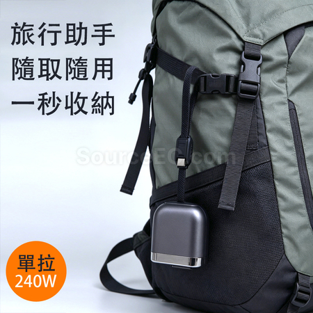 Customization 240W Retractable Dual Type-C Charging & Data Cable Corporate Gifts