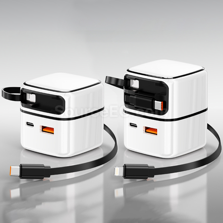 Customization 35W Gallium Nitride Pull-out Charger Corporate Gifts