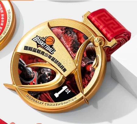 Customization Basketball Metal Medal Corporate Gifts