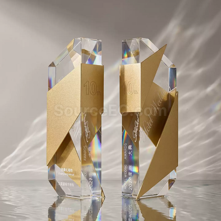 Customization Geometric Crystal Trophy Corporate Gifts