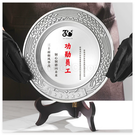Customization Pure Tin Silver Plate Corporate Gifts