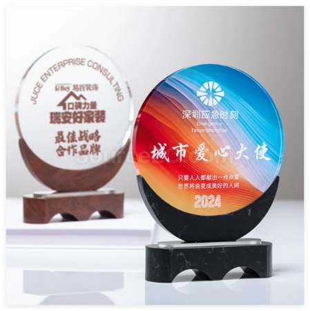 Customization Crystal Marble Trophy Corporate Gifts