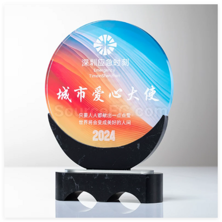 Customization Crystal Marble Trophy Corporate Gifts