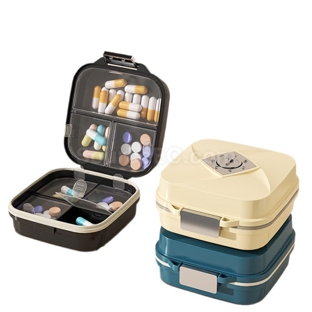 Portable pill box