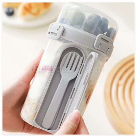 Customization Portable Double-Layer Salad Cup Corporate Gifts