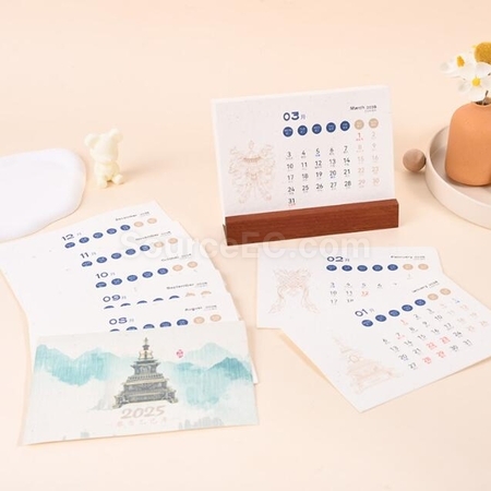 Customization Seed Paper Calendar Desk Calendar Corporate Gifts