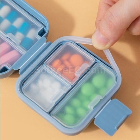 Customization Portable Dual-Seal Silicone Medicine Box Corporate Gifts