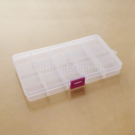 Customization Small 15-Grid Plastic Jewelry Box Corporate Gifts