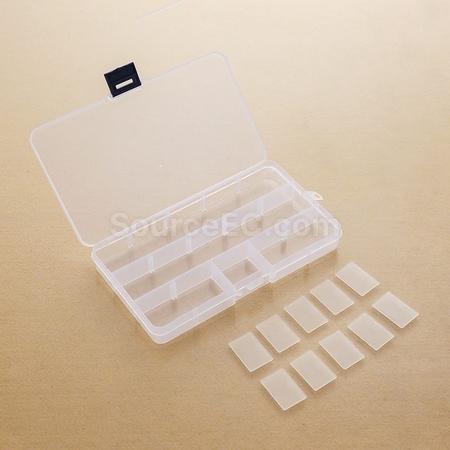 Customization Small 15-Grid Plastic Jewelry Box Corporate Gifts