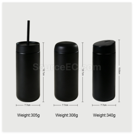 Customization 304 Stainless Steel Insulated Mug with Three Lids Corporate Gifts