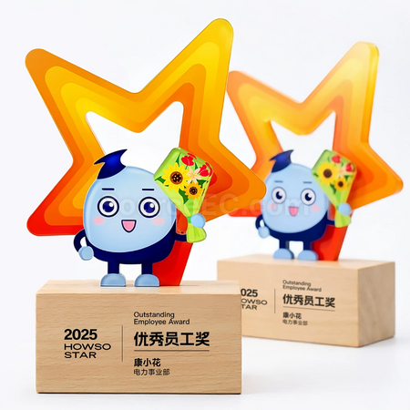 Customization Cartoon Acrylic Award Seat Corporate Gifts