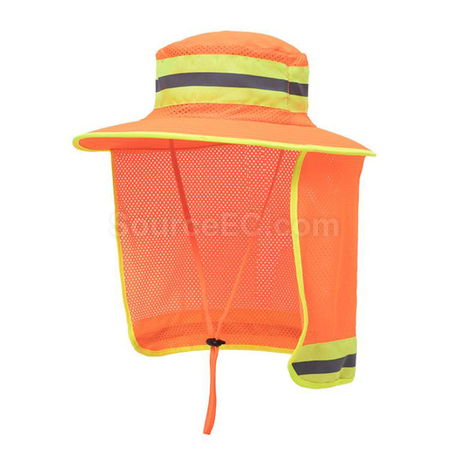 Customization High‑Visibility Fluorescent Bucket Hat for Outdoor Work Corporate Gifts