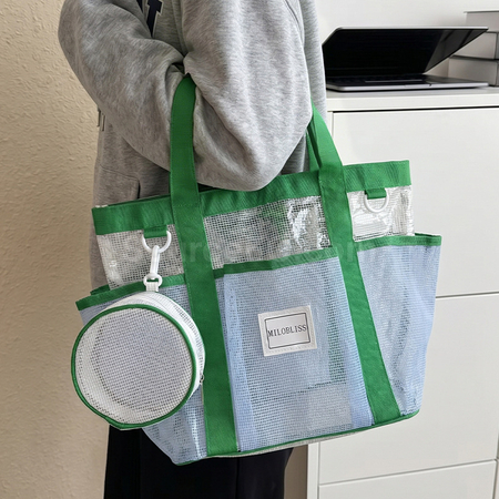 Customization Dopamine‑Colored Mesh Beach Bag Corporate Gifts